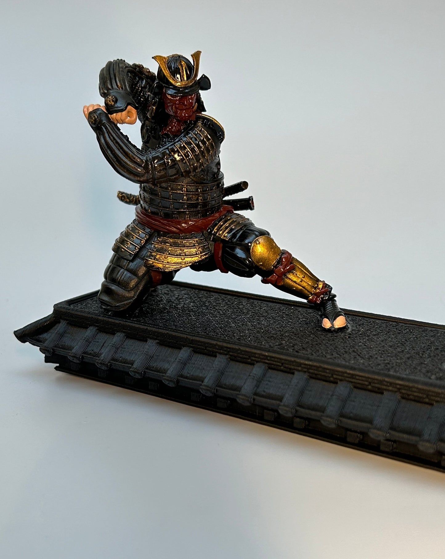 Suporte para Incenso Samurai - A Elegância do Oriente em Sua Casa - Incensário Ornamental Decoração Luta